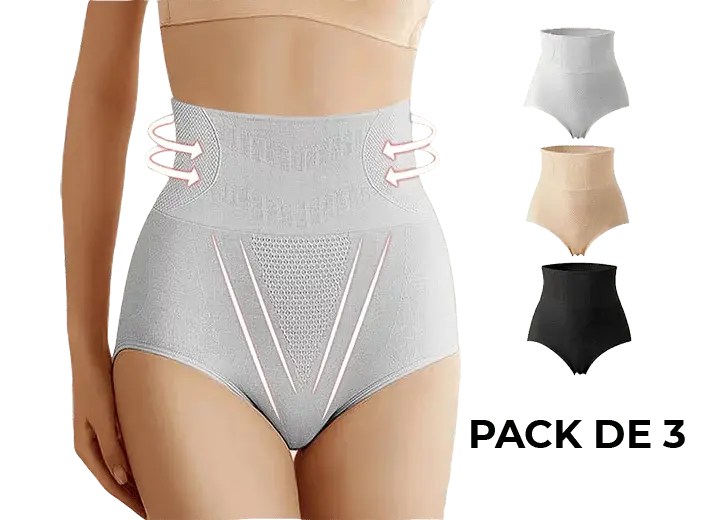 Pack de 3 Bragas Faja Moldeadora